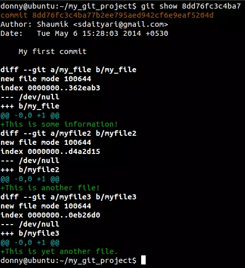 Git show