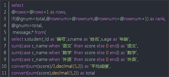 mysql显示所有表_mysql中一张学生表,查询出单科成绩前十名学生的所有信息 和总分成绩前十名学生的所有信息 在线等..._Fan ...