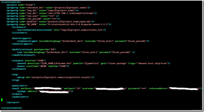 使用maven,svn和CruiseControl做持续集成