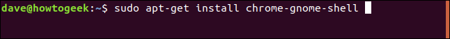 sudo apt-get install chrome-gnome-shell in a terminal window
