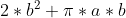 2*b^{2}+\pi *a*b
