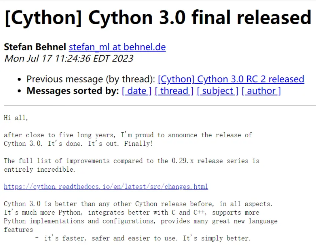历时五年，Cython3.0终于来了-CSDN博客
