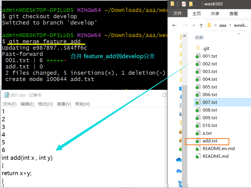 git快速入门(3)__ 分支创建、切换和合并