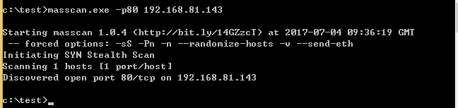 渗透技巧：Windows平台运行Masscan和Nmap
