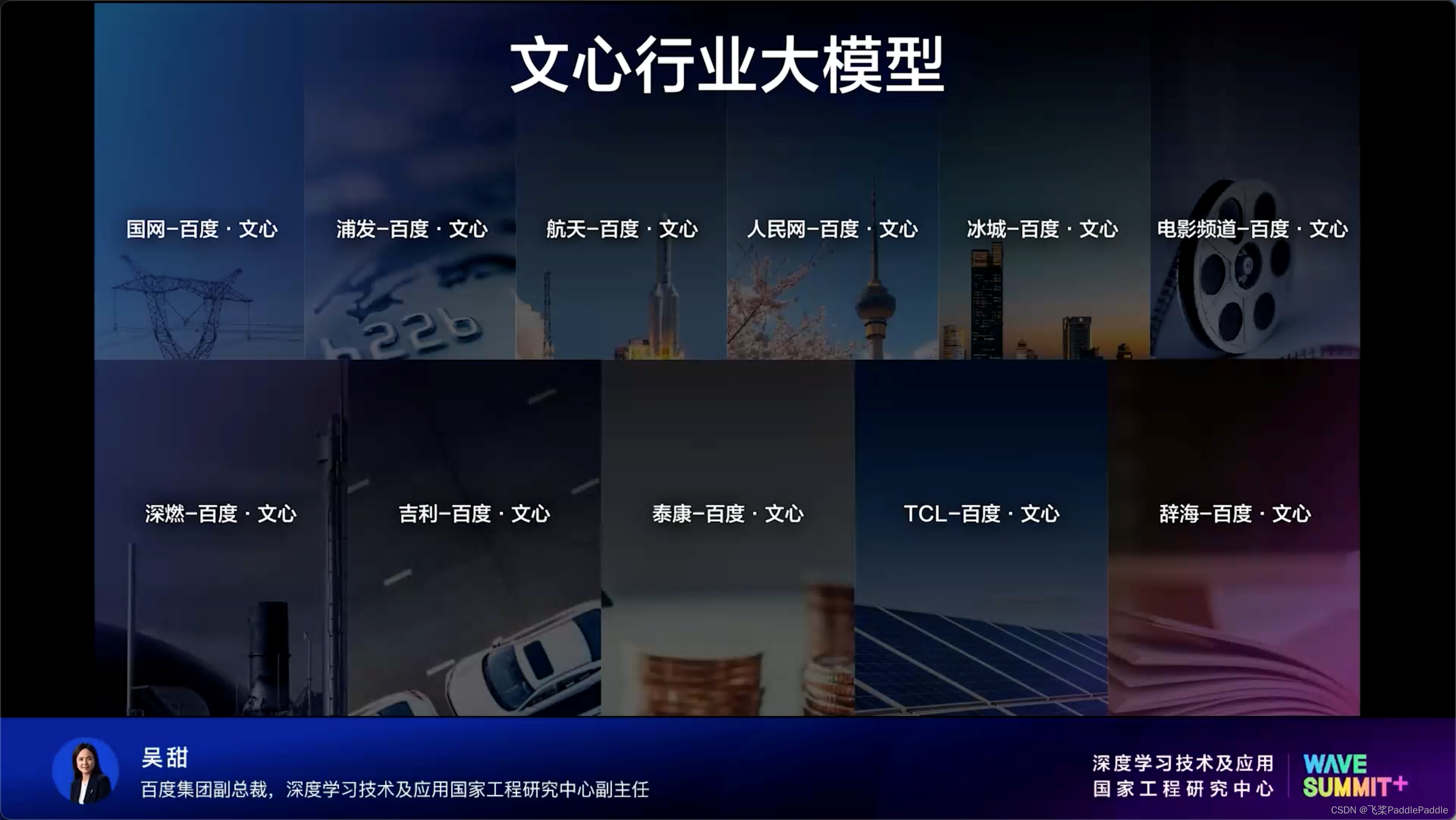 文心行业大模型家族