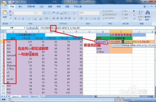 vlookup函数的使用方法