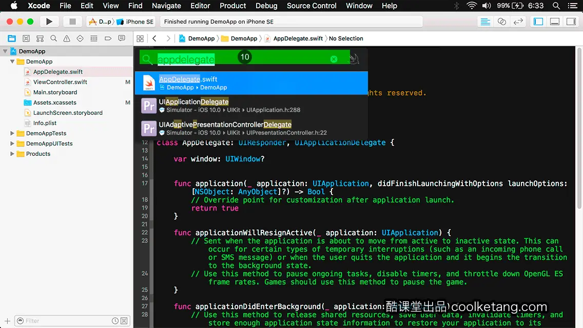 互动教程 for Xcode9 & Swift4-酷课堂