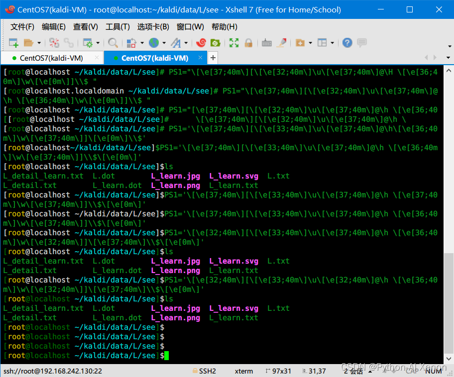 Xshell7 给 [root@Localhost:root] 上个颜色-CSDN博客