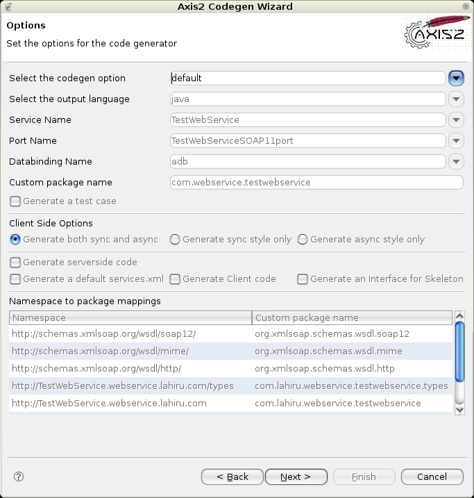 WSDL2Java的-SCREEN3