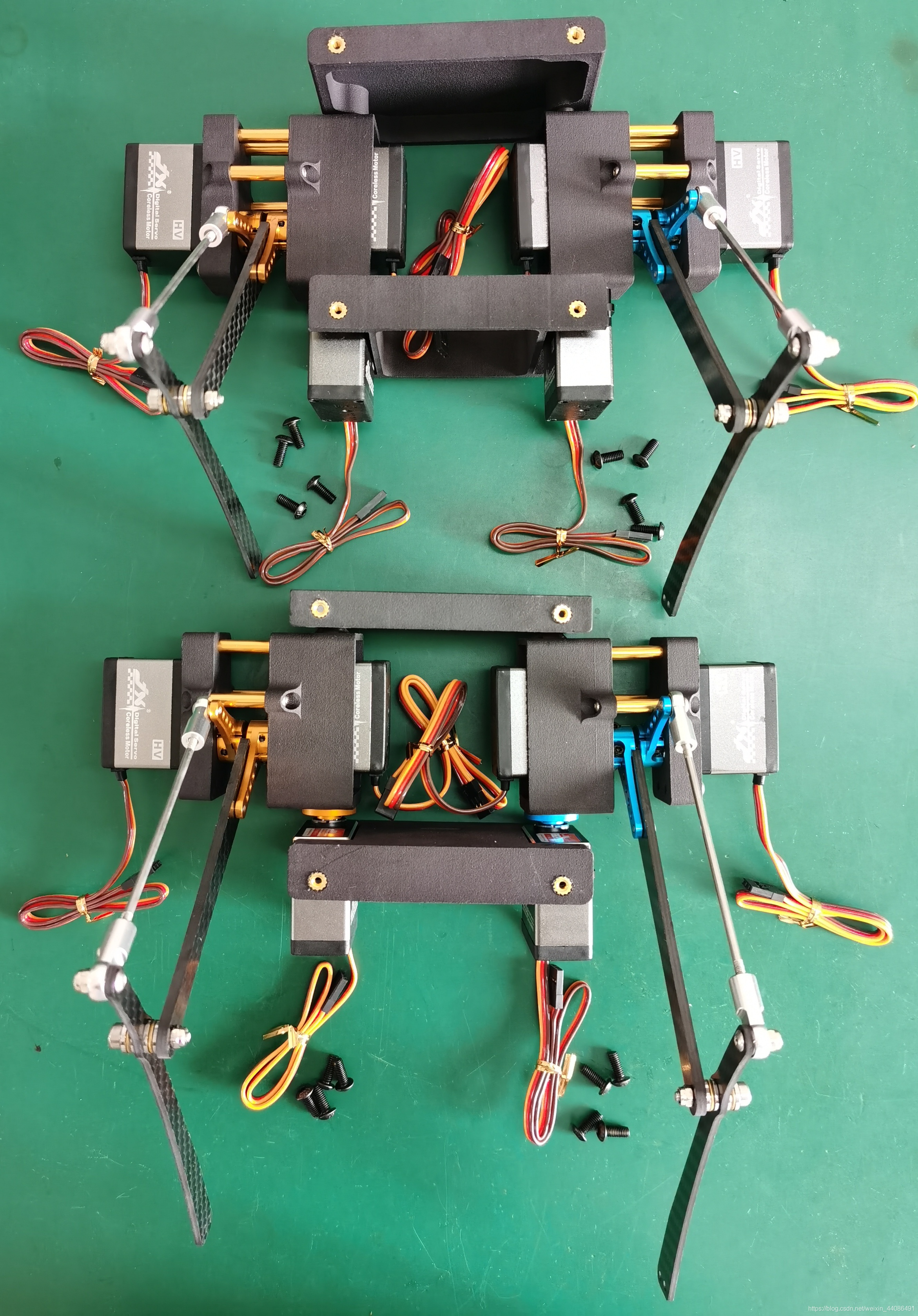 stanford,pupper,开源四足机器狗机械部分总装