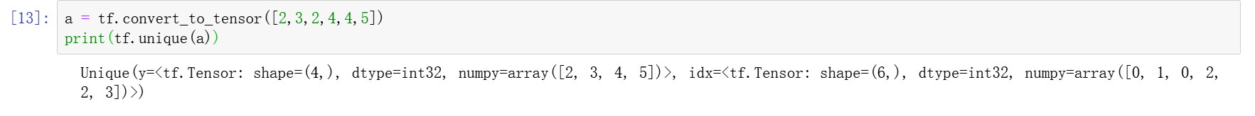 tf.unique