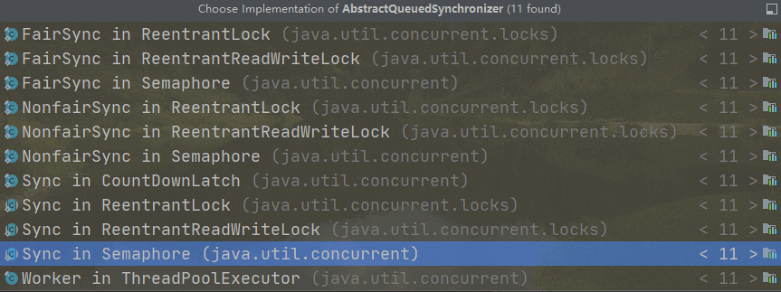 AbstractQueuedSynchronizer接口实现