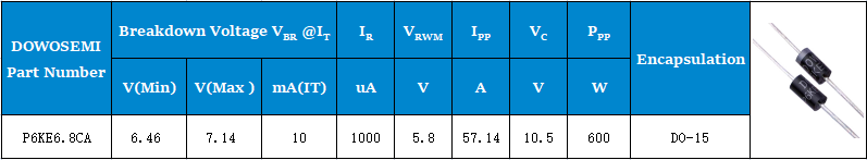 P6KE6.8CA