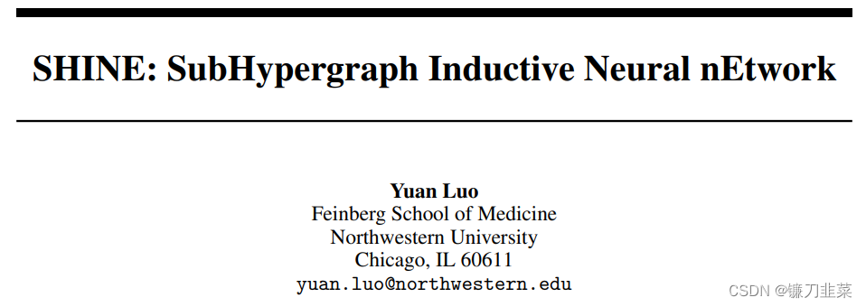 SHINE: SubHypergraph Inductive Neural nEtwork