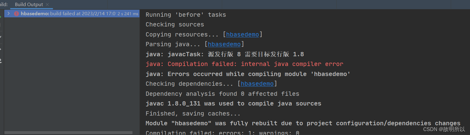 Error:java: Compilation failed: internal java compiler error-CSDN博客