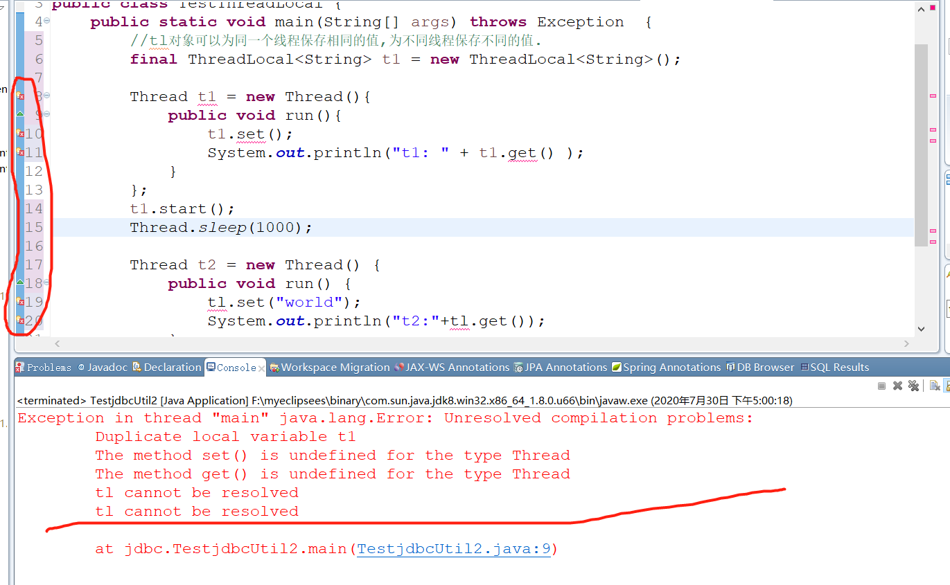 Exception in thread “main“ java.lang.Error: Unresolved compilation ...