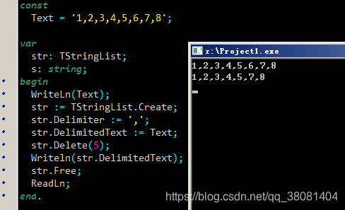 TTStringList截取字符串 