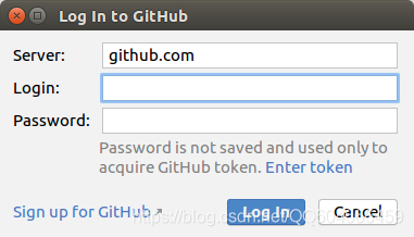 登陆 GitHub