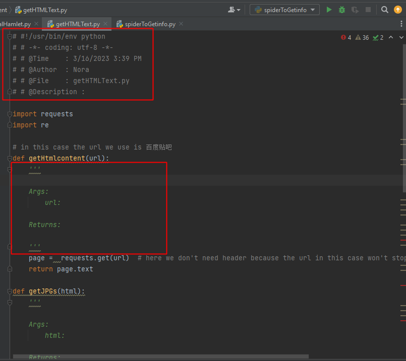 【Python】用pycharm添加文件注释和方法注释_pycharm添加备注-CSDN博客