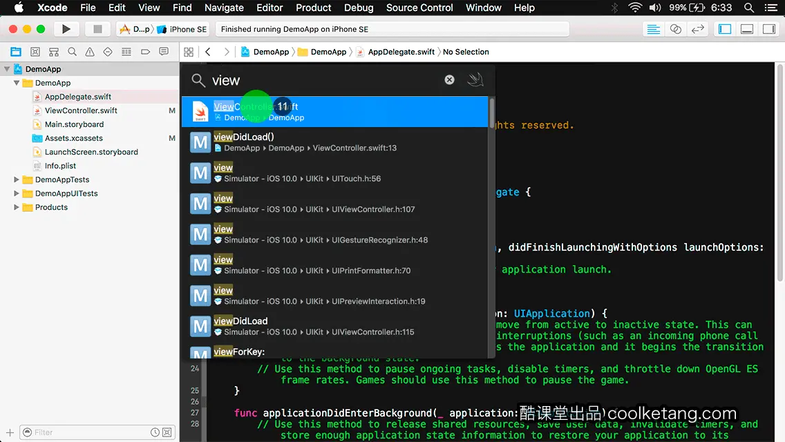 互动教程 for Xcode9 & Swift4-酷课堂