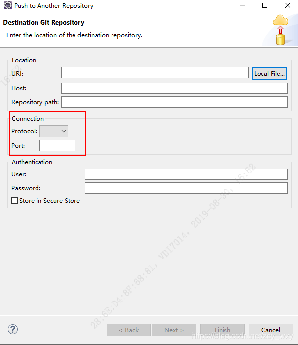 Transport Error: Cannot get remote repository refs. 1111@10.10.10.10 ...