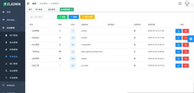 Spring Boot +Security+Redis+Vue构建后台管理系统源码免费分享