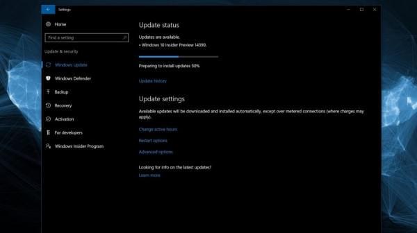 Fast通道迎Windows 10 Build 14390更新