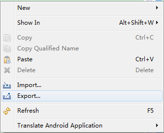 点击Export