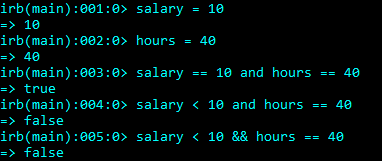 Logical And Operator in Ruby