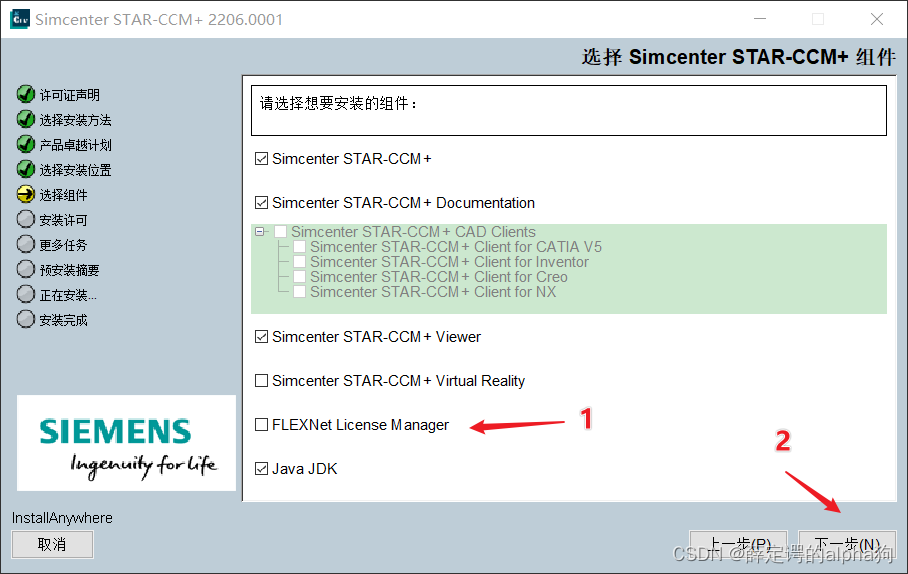 Star CCM+ 202206 (17.04) 详细安装步骤_starccm2022安装教程-CSDN博客