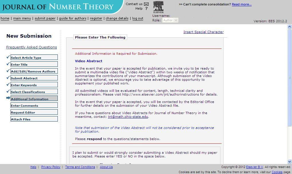 additional information