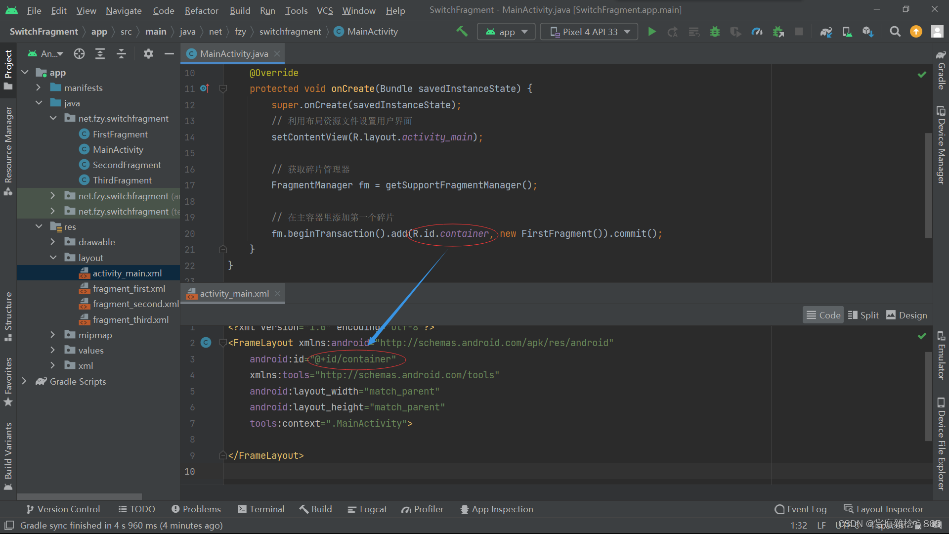 Android Studio Fragment Container Viewport Example AndroidStudio5.5Fragment入门_android studio fragment-CSDN博客