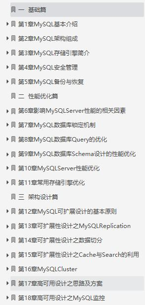 膜拜！MySQL知识体系全解：性能优化最佳实践+架构设计+面试宝典