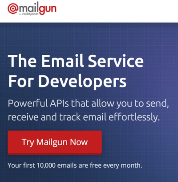 Mailgun主页