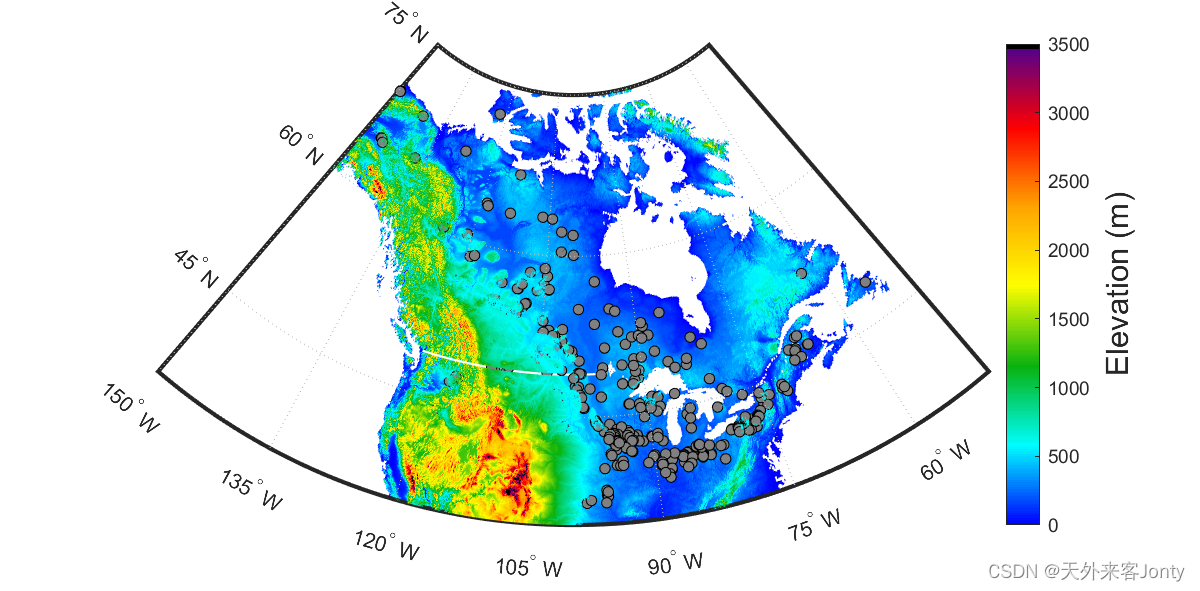 MATLAB 绘制空间分布图,颜色代表数值(替代ArcGIS)_matlab空间分布图csdn-CSDN博客