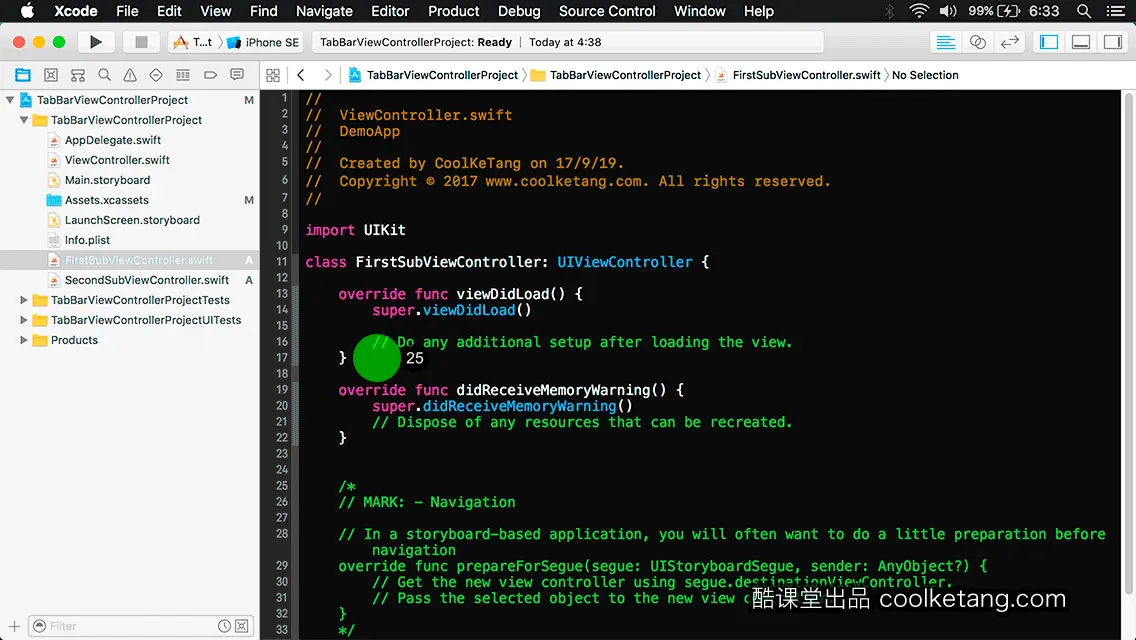 互动教程 for Xcode9 & Swift4-酷课堂