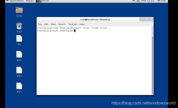 用touch一次性可以建立多个文件