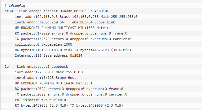 Linux_ifconfig