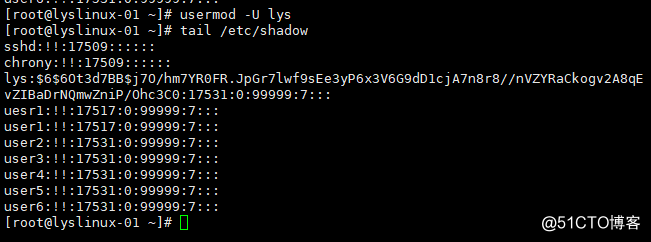 usermod 命令、mkpasswd命令及用户密码管理