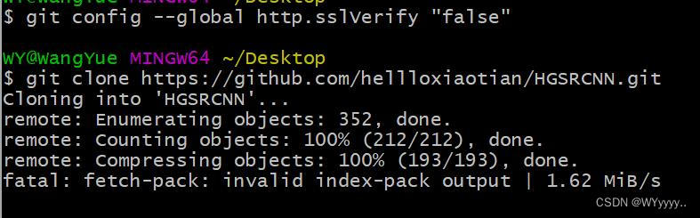 解决“fatal: unable to access ‘https://github..‘: OpenSSL SSL_read ...
