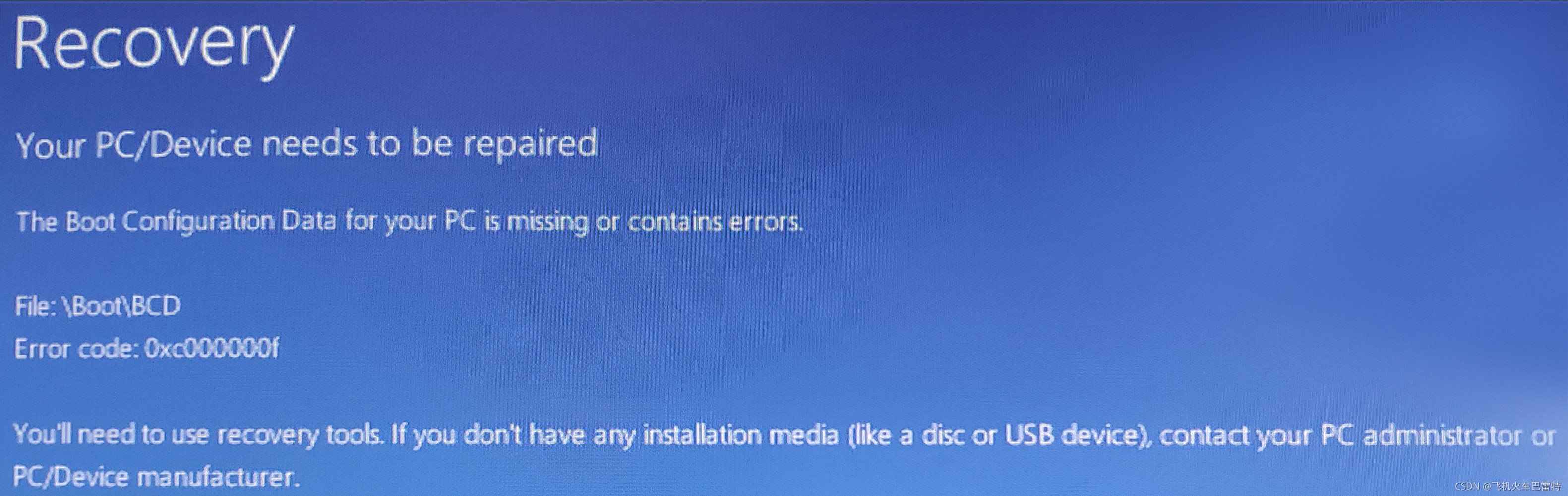 File:\Boot\BCD Error code: 0xc000000f_无盘系统bootbcd-CSDN博客