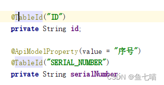 Tableid @TableId can‘t more than one in Class报错信息_tableid can't more than one ...