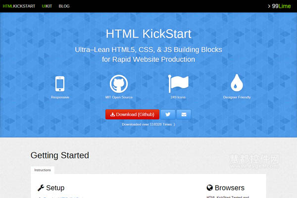 16大免费的响应式HTML5框架