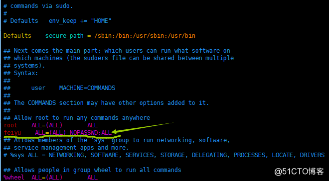 centos7将用户添加到sudo组
