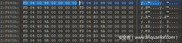 camera_heap缓冲区的块条目: