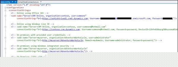 Mscrm Web 服务示例步骤 2 2