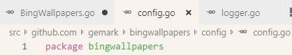 config和logger的package name