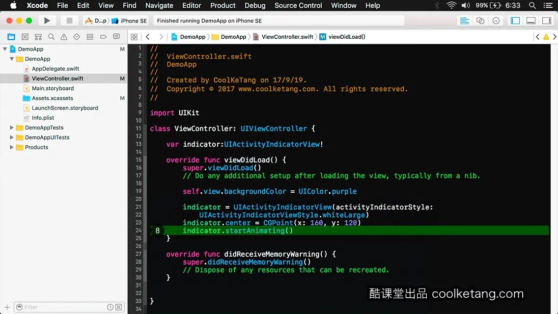 互动教程 for Xcode9 & Swift4-酷课堂