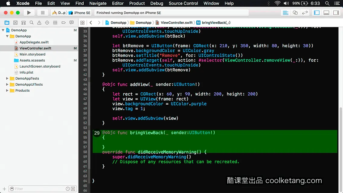 互动教程 for Xcode9 & Swift4-酷课堂
