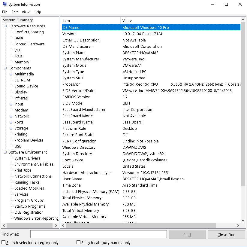 System Summary